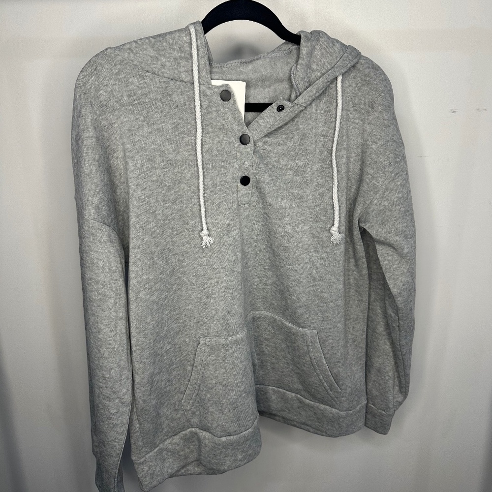 Grey Hoodie-No Brand-Size XL